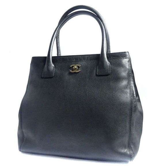 Chanel Caviar Skin Executive Tote Bag Black - Picture 1 of 12